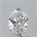 Natural Diamond 0.91 Carats, Oval with  Cut, F Color, SI1 Clarity and Certified by GIA