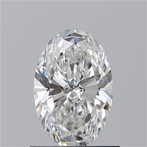 Picture of Natural Diamond 0.91 Carats, Oval with  Cut, F Color, SI1 Clarity and Certified by GIA
