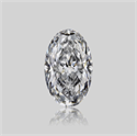 Natural Diamond 0.50 Carats, Oval with  Cut, D Color, VVS2 Clarity and Certified by GIA