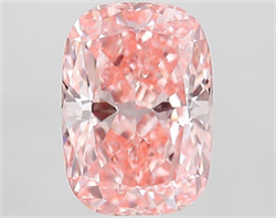 Picture of Lab Grown Diamond 2.56 Carats, CUSHION MODIFIED with  Cut, Fancy Vivid Pink Color, VVS2 Clarity and Certified by IGI