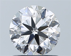 Picture of Natural Diamond 0.91 Carats, Round with Very Good Cut, D Color, VVS2 Clarity and Certified by GIA