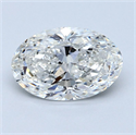 Natural Diamond 2.51 Carats, Oval with  Cut, G Color, SI2 Clarity and Certified by GIA