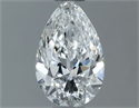 Natural Diamond 0.61 Carats, Pear with  Cut, F Color, VS2 Clarity and Certified by GIA