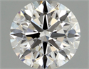 Natural Diamond 0.42 Carats, Round with Excellent Cut, G Color, VS2 Clarity and Certified by GIA
