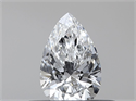 Diamante Natural 0.30 quilates, De pera , Color E, claridad VVS2 y certificado GIA