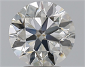 Natural Diamond 2.81 Carats, Round with Excellent Cut, G Color, VS1 Clarity and Certified by GIA