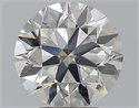 Natural Diamond 2.81 Carats, Round with Excellent Cut, G Color, VS1 Clarity and Certified by GIA