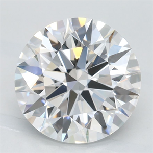 Picture of Lab Grown Diamond 2.37 Carats, Round with Excellent Cut, D Color, IF Clarity and Certified by GIA
