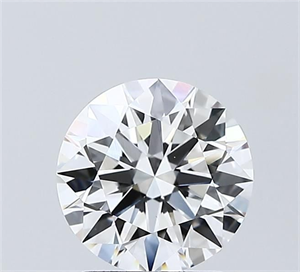 Picture of Lab Grown Diamond 1.55 Carats, Round with Ideal Cut, E Color, VVS2 Clarity and Certified by IGI