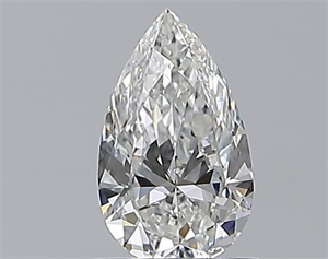 Picture of Natural Diamond 0.71 Carats, Pear with  Cut, F Color, VVS2 Clarity and Certified by GIA