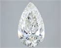 Natural Diamond 3.50 Carats, Pear with  Cut, H Color, VS2 Clarity and Certified by GIA