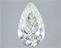 Natural Diamond 3.50 Carats, Pear with  Cut, H Color, VS2 Clarity and Certified by GIA