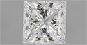 Diamante Natural 0.53 quilates, Princesa , Color F, claridad VVS1 y certificado GIA