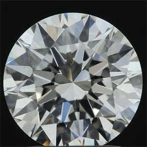 Picture of Natural Diamond 2.04 Carats, Round with Excellent Cut, H Color, VVS2 Clarity and Certified by GIA