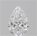Natural Diamond 0.80 Carats, Pear with  Cut, E Color, SI1 Clarity and Certified by GIA