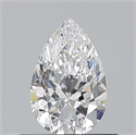 Diamante Natural 0.50 quilates, De pera , Color D, claridad VS1 y certificado GIA
