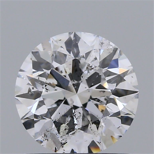 Picture of Natural Diamond 1.00 Carats, Round with Excellent Cut, F Color, I1 Clarity and Certified by GIA