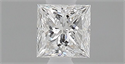 Natural Diamond 0.25 Carats, Princess with  Cut, E Color, VVS2 Clarity and Certified by GIA