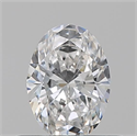 Natural Diamond 0.50 Carats, Oval with  Cut, E Color, VVS1 Clarity and Certified by GIA