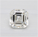 Diamante Natural 0.72 quilates, Asscher , Color I, claridad VS2 y certificado GIA