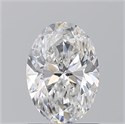 Natural Diamond 1.20 Carats, Oval with  Cut, E Color, SI1 Clarity and Certified by GIA