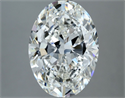 Diamante Natural 3.51 quilates, Ovalado , Color G, claridad VVS2 y certificado GIA