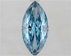 Picture of Lab Grown Diamond 2.07 Carats, Marquise with  Cut, Fancy Vivid Blue Color, VVS2 Clarity and Certified by IGI