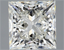 Natural Diamond 2.50 Carats, Princess with  Cut, J Color, VS2 Clarity and Certified by GIA