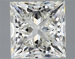 Picture of Natural Diamond 2.50 Carats, Princess with  Cut, J Color, VS2 Clarity and Certified by GIA
