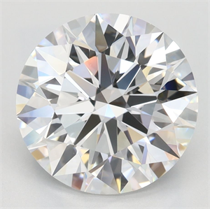 Picture of Lab Grown Diamond 3.25 Carats, Round with Ideal Cut, D Color, IF Clarity and Certified by IGI