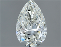Natural Diamond 0.60 Carats, Pear with  Cut, I Color, VVS2 Clarity and Certified by GIA