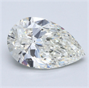Natural Diamond 4.01 Carats, Pear with  Cut, I Color, VVS1 Clarity and Certified by GIA