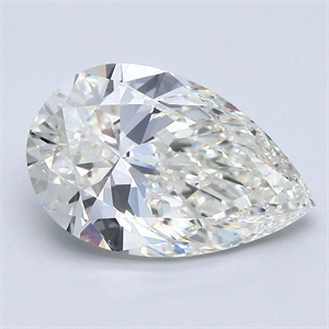 Foto Diamante Natural 4.01 quilates, De pera , Color I, claridad VVS1 y certificado GIA de