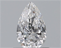 Natural Diamond 0.51 Carats, Pear with  Cut, D Color, VVS1 Clarity and Certified by GIA