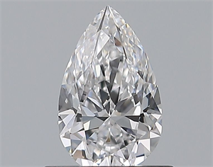 Picture of Natural Diamond 0.51 Carats, Pear with  Cut, D Color, VVS1 Clarity and Certified by GIA