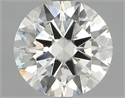 Natural Diamond 0.90 Carats, Round with Excellent Cut, K Color, VVS2 Clarity and Certified by GIA