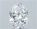 Natural Diamond 0.90 Carats, Oval with  Cut, D Color, SI2 Clarity and Certified by GIA