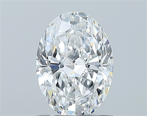 Picture of Natural Diamond 0.90 Carats, Oval with  Cut, D Color, SI2 Clarity and Certified by GIA