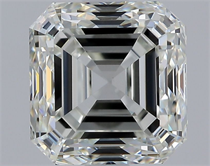 Picture of Natural Diamond 1.70 Carats, Asscher with  Cut, J Color, VS1 Clarity and Certified by GIA