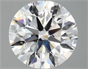 Lab Grown Diamond 3.04 Carats, Round with Excellent Cut, E Color, VVS2 Clarity and Certified by IGI