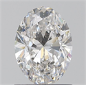 Natural Diamond 1.01 Carats, Oval with  Cut, F Color, VVS2 Clarity and Certified by GIA