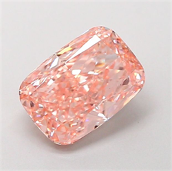 Picture of Lab Grown Diamond 1.73 Carats, CUSHION MODIFIED with  Cut, Fancy Intense Pink Color, VS1 Clarity and Certified by IGI