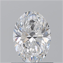 Natural Diamond 0.90 Carats, Oval with  Cut, D Color, VVS2 Clarity and Certified by GIA