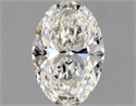 Natural Diamond 1.01 Carats, Oval with  Cut, H Color, VVS1 Clarity and Certified by GIA