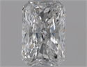 Natural Diamond 0.56 Carats, Radiant with  Cut, D Color, VS2 Clarity and Certified by GIA