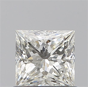 Picture of Natural Diamond 0.62 Carats, Princess with  Cut, I Color, VVS2 Clarity and Certified by GIA