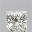 Natural Diamond 0.62 Carats, Princess with  Cut, I Color, VVS2 Clarity and Certified by GIA