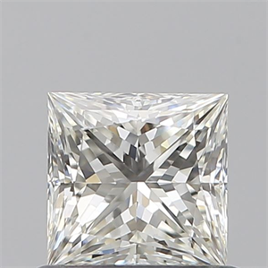 Picture of Natural Diamond 0.62 Carats, Princess with  Cut, I Color, VVS2 Clarity and Certified by GIA