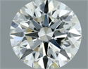 Natural Diamond 0.50 Carats, Round with Excellent Cut, H Color, VVS1 Clarity and Certified by IGI