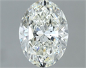 Natural Diamond 1.51 Carats, Oval with  Cut, H Color, VVS2 Clarity and Certified by IGI